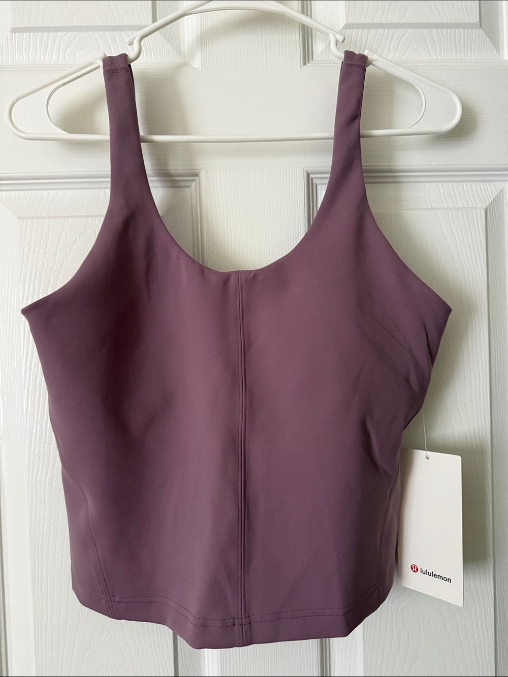 lululemon athletica Plum Mauve Scoop Neck Crop Tank